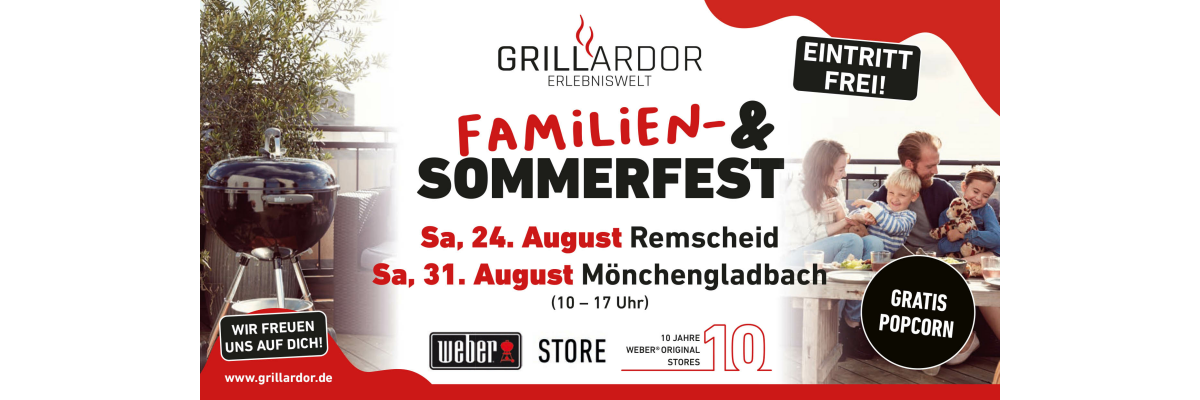 Wir laden zum Sommerfest in unseren Grillerlebniswelten - 