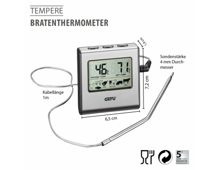 GEFU Digitales Bratenthermometer TEMPERE