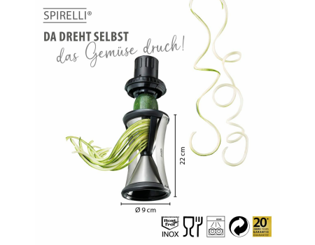 GEFU Spiralschneider SPIRELLI&reg; XL inkl. Reinigungsb&uuml;rste