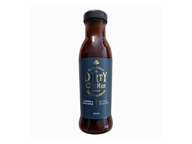 ZOOZE Dirty Old Man BBQ Sauce -  Jalapeno &amp; Black Coffee 260ML