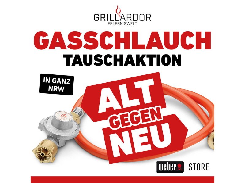 Weber Gasschlauch-Tauschaktion in NRW