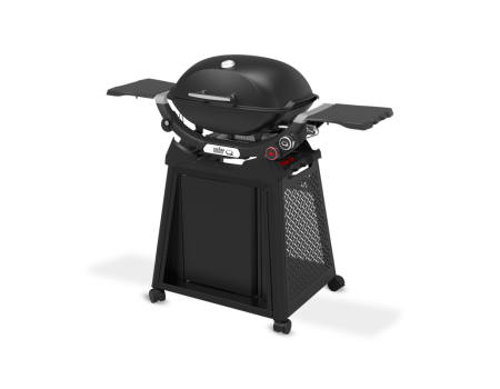 Weber Q2800N+ Gasgrill mit Rollwagen und Seitentischen