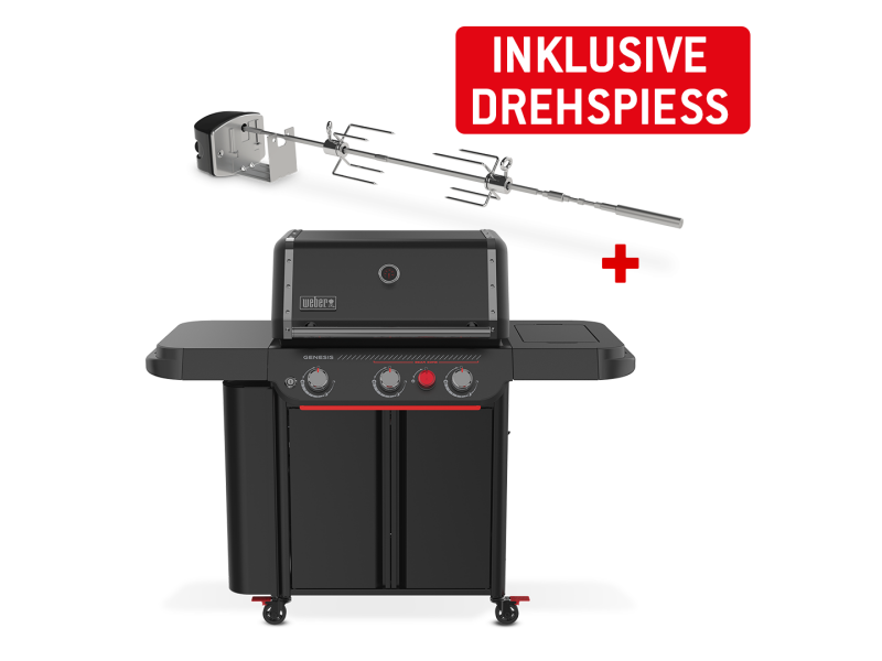 Weber GENESIS Stealth E-330WR Gasgrill inkl. Drehspieß