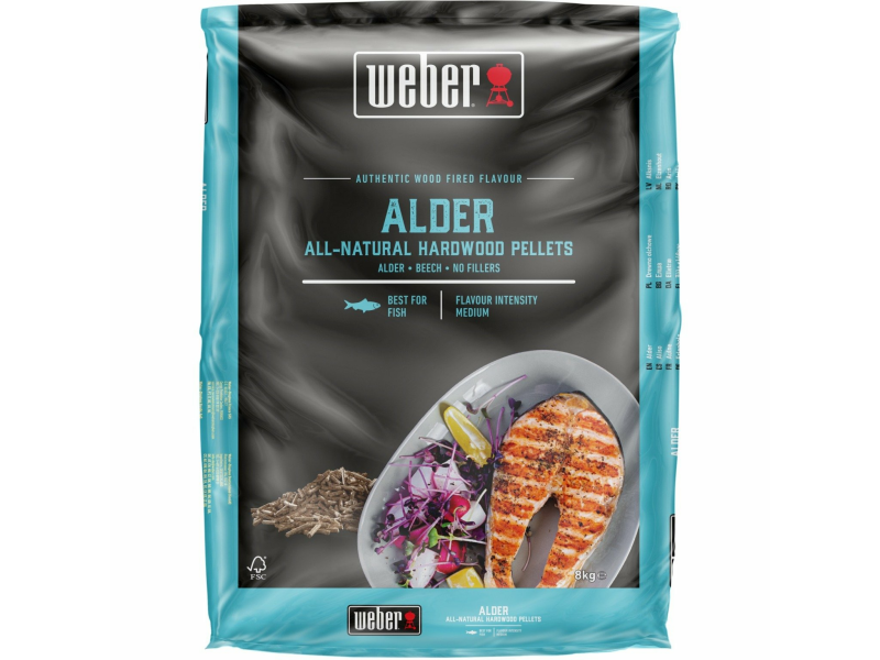 Weber Holzpellets Erle - 8 kg Sack
